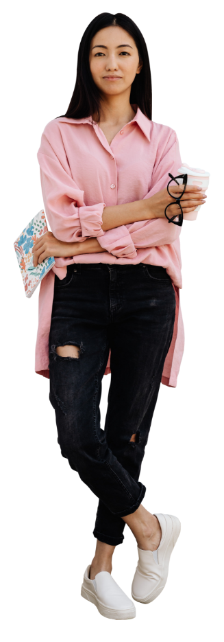 Chica con gafas